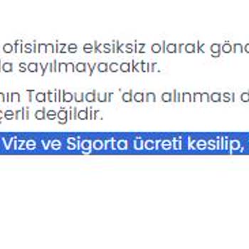 Tatilbudur Hakkım Olan İadeyi Ya Da Değişikliği Yapmıyor