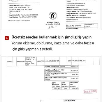 Amazon Kurumsal Fatura Hakkında