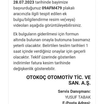 Ford Otokoç Sıfır Aracın Arızası Tespit Edilemiyor