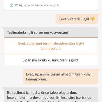 Trendyol Ürün Teslim Edilmedi Para İadesi De Yapılmadı