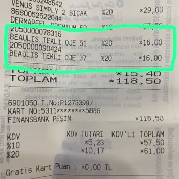 Gratis Etiketlerde İndirim Yazmasına Rağmen Kasada İndirim Yapılmadı.
