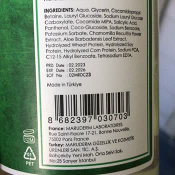 Maruderm Maruz Derm Yüz Yıkama Jeli Bozuldu