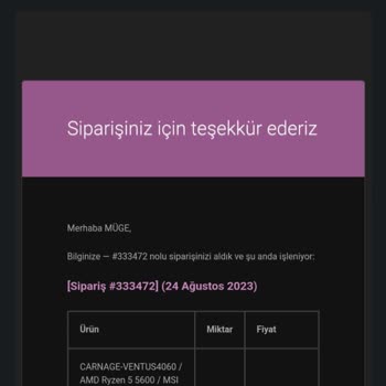 Gaming.gen.tr Ödemesini Yaptığım Siparişim Gözükmüyor