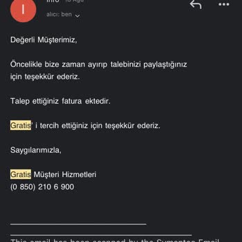 Gratis Bir Aydır İade Ücretimi Yatırmıyor