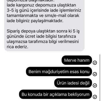 Beymen Yanlış Ürün Gönderiyor İade Sıkıntısı Yaşatıyor