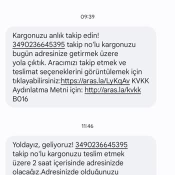 Aras Kargo Ürün Ü Getirmeme