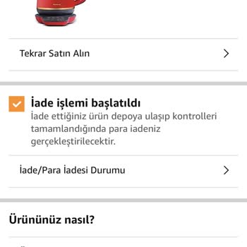 Amazon Kusurlu Gelen Çaydanlık Geri Gelmedi