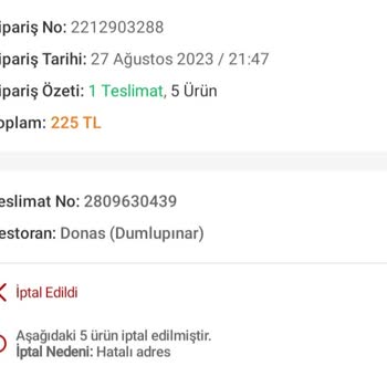 Trendyol Yemek "Prosedürü" Yüzünden Mağdur Oldum