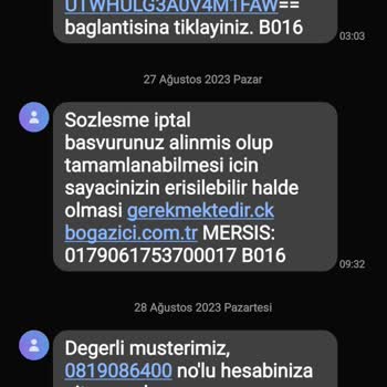 CK Boğaziçi Elektrik Elektrik Abonelik İptal