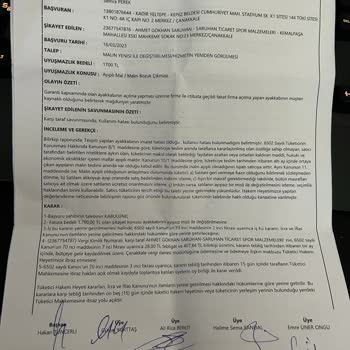 Saruhan Spor Ayakkabı Değişimi Talebi