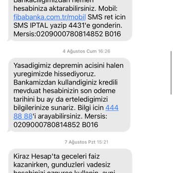Fibabanka Depremzedelere Borç Erteledik Mesajı Atıp Kredili Mevduattan
