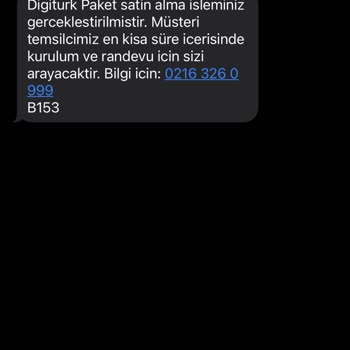 Digiturk 1 Yıllık Ödeme Yapılmasına Rağmen Kurulma Gelmiyor