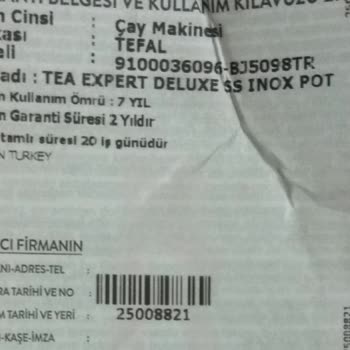 Tefal Demlik Sapı Her Yerinden Kırılmış