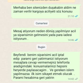 Yapı Dükkanım Ürün Kargoya Verilmedi