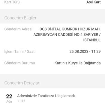 AGT Kurye (aynigunteslim.com) Gönderi Teslim Alamama...