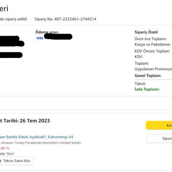 Amazon.com.tr 1,5 Aydır Ürünü Teslim Edemiyor.