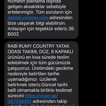 Vivense Online Mağaza İletişim Sorunu