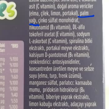 Orzax İlaç Palm Yağı Ve Glikoz Şurubu Olmayan Ürünler İstiyoruz!