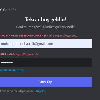 Discord.com 2 Tane Hesabımı Durup Dururken Devre Dışı Bırakıldı