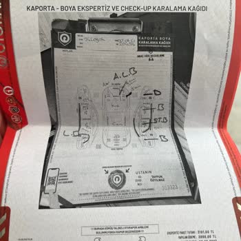 Oto Rapor Da Boyalı Çıkan Parçanın Aslında Değişik Olması.