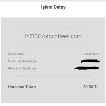 OTG Coffees Kahve Otomatı Ücreti Aldı Fakat Kahveyi Vermedi.