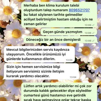 Vestel Klima Kurulumu İçin Gelmiyor