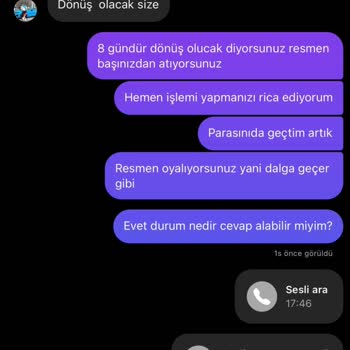 Ferelmoda Yanlış Sipariş Ve Para İadesi Yapılmaması