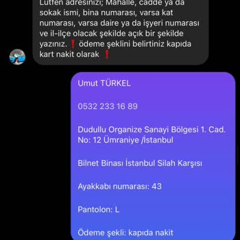 Ferelmoda Yanlış Sipariş Ve Para İadesi Yapılmaması