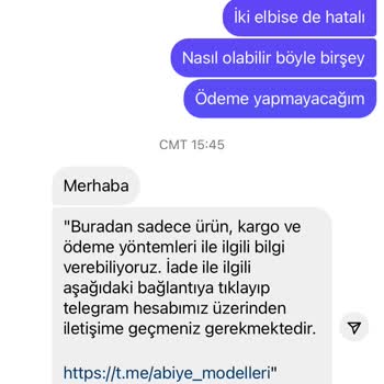 Morgan Deniz Kapıda Ödemeli Siparişte Haksızlık
