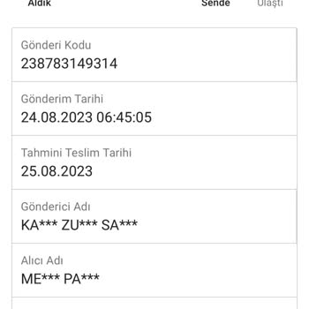 Sendeo Kargo Siparişimi Teslim Etmiyor