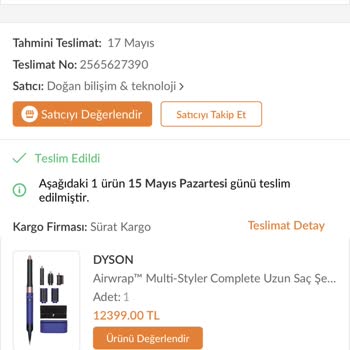 Trendyol Dyson Faturamı Vermiyor Haksız Yere Mağdur Ediliyorum