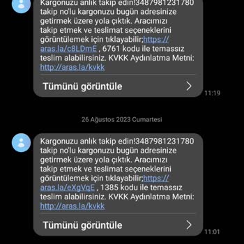 Kağıthane Aras Kargo Gürsel Şubesi
