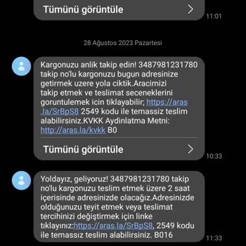 Kağıthane Aras Kargo Gürsel Şubesi