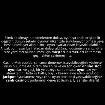 Casinometropol Oyun Oynayamıyorum Para Çekemiyorum