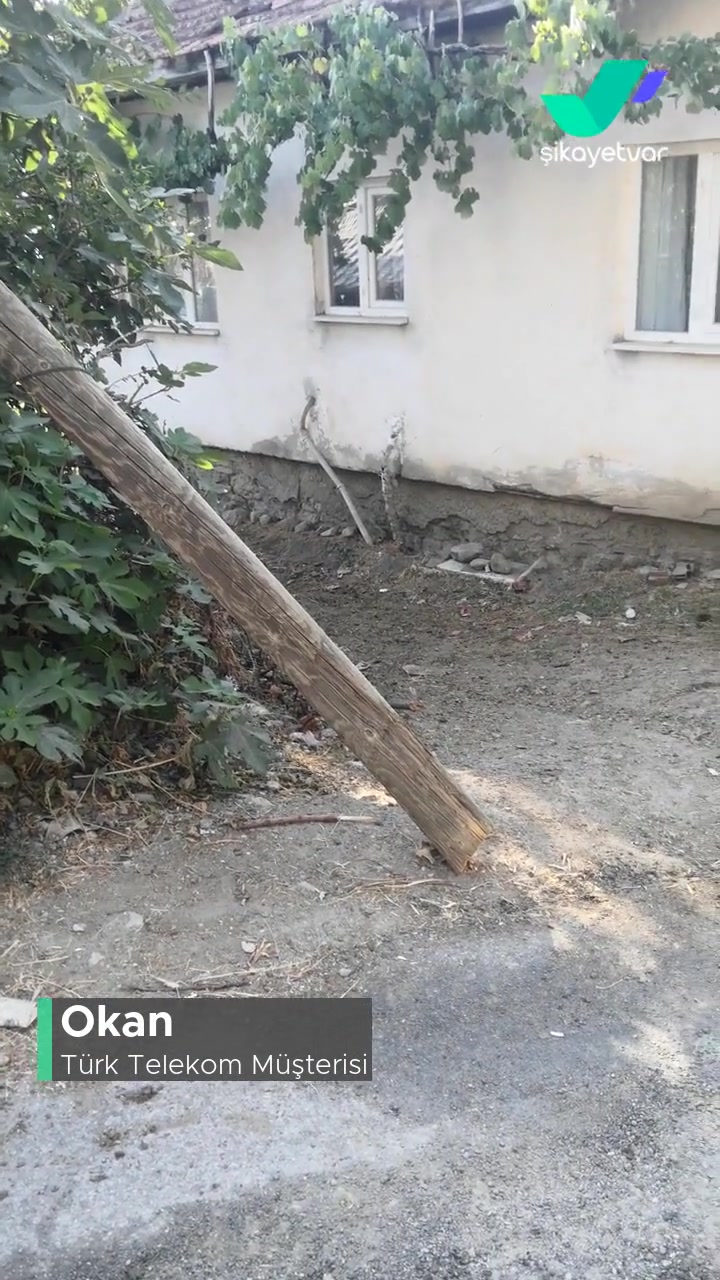 Türk Telekom Evimin Dibindeki Tahta Direk Yan Yatık Bırakması videonun kapak resmi