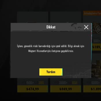 PUBG Mobile'de Uc Banı