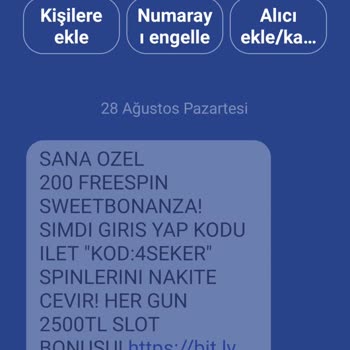 Vodafone Unwanted Messages from +44 Numbers