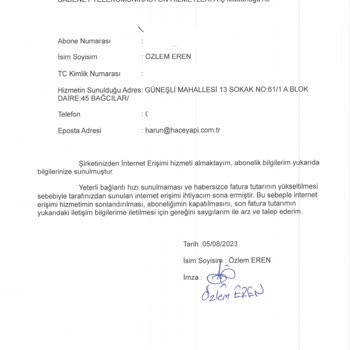 Sadenet Üyelik İptal İşlemi Yapmıyor