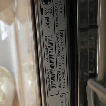 Samsung Bulaşık Makinesi Renk Soyulması