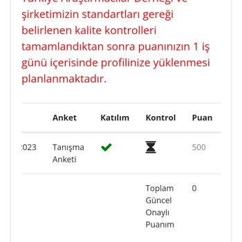 Sia Insight Tanışma Anketi Puanı Gelmedi