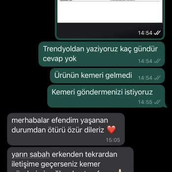 Eksik Ürün Gönderimi Zulays Trendyol