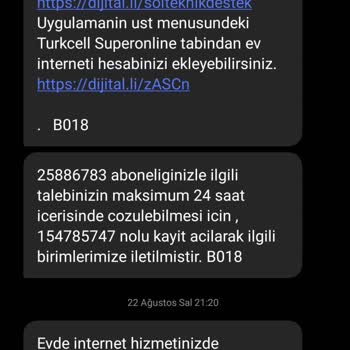 Turkcell Superonline Fiber İnternet Hizmetinde Sorunlar