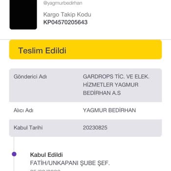 PTT Kargo Kargom Teslim Edilmedi.