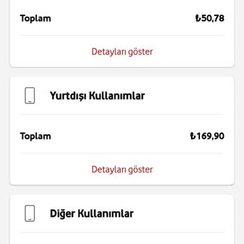 Vodafone Yurt İçinde Dikili'deyken Yurt Dışı Ücreti Olarak 169TL Kesti