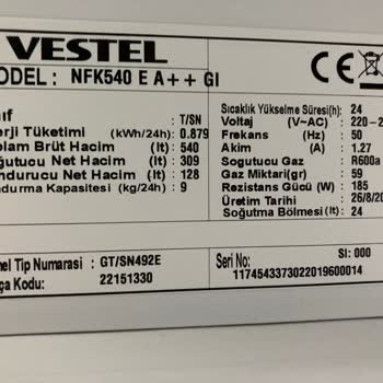 Vestel Buzdolabı Değişiminde Alt Model Verilmek İstenmesi