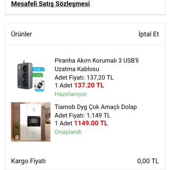 A101 Siparişini Verdiğim Ürün Kargolanmadı/teslim Edilmedi
