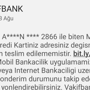 Elazığ Kuryenet VakıfBank Kredi Kartı Teslimatı
