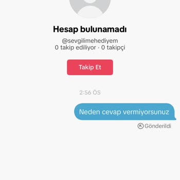 Sevgilimehediyem.com TikTok'ta Gördüğüm Hesapta Yaşadığım Sorun