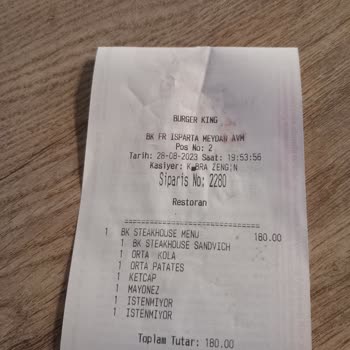 Burger King Kotu Ürün Hazırlama