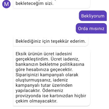 Getir İptal Ücretleri İade Edilmiyor